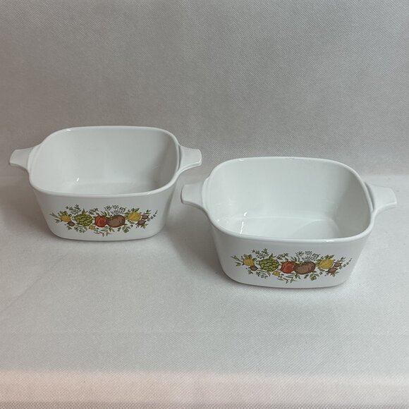Vintage Corning Ware Spice of Life 2 3/4 Cup Petite Casserole P-43-B (Set of 2) - Picture 1 of 7